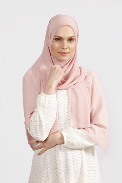 Differenza Krep Şifon Şal Canlı Pudra