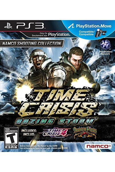 NAMCO BANDAI Sony Ps3 Oyun Time Crisis Razing Storm Silahlı Move Destekler 2.el