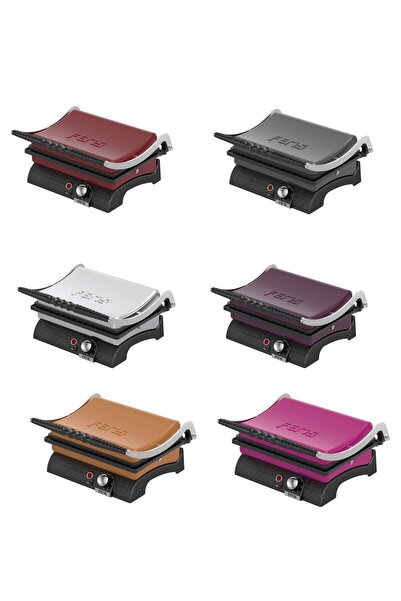 FERİS Burgundy Feris Cast Iron Toaster