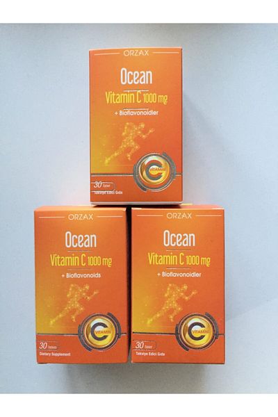 Ocean Ocean Vitamin C 30 Tablet 1000 mg 3 Boxes