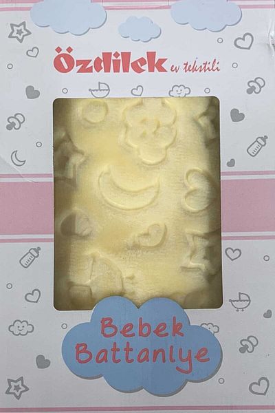 Özdilek Baby Embos Blanket - Yellow