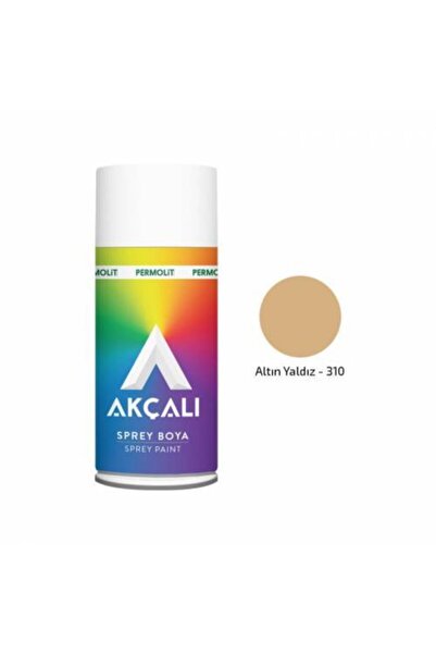 Akçalı 310 Altın Yaldız Renk Ambalaj 400 ml -12 Adet Sprey