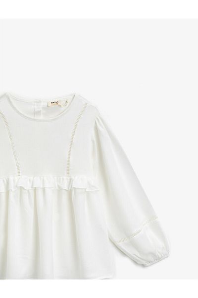 Koton Bluse - Weiß - Relaxed Fit