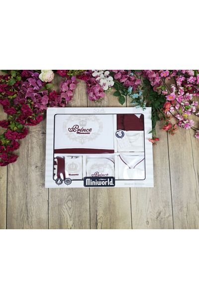 Miniworld Baby Boy Claret Red Prince Hospital Release Set 10 Pieces