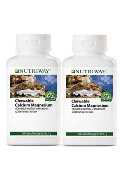 Amway Nutriway ™ 80 Tablets - Chewable Calcium Magnesium Supplement + Chewable Calcium Magnesium 80 Tablets