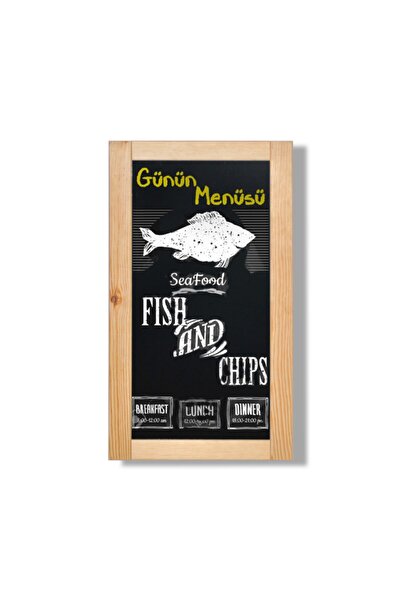 Robin Wood سبورة سوداء مقاس 60 × 30 سم للديكور الداخلي للحوائط