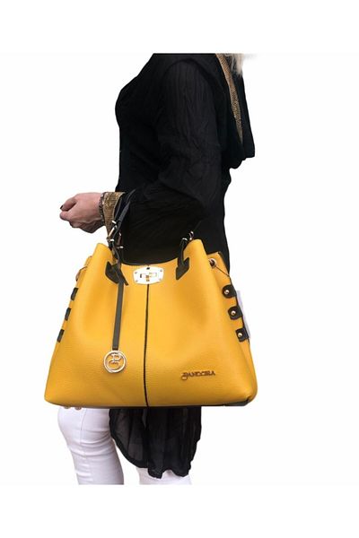 Pandora Bags Geantă de mână galbenă pentru femei Noul sezon