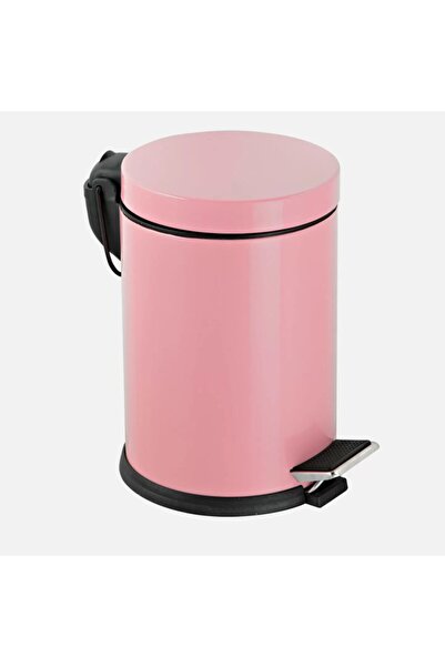 Genel Markalar 5lt Pedallı Çöp Kovası, Şık ve Kullanışlı, Pembe Renkli