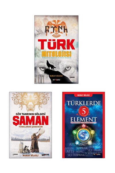 Kripto Basım Yayın Türk Mitolojisi Kitap Seti / 3 Kitap / Nuray Bilgili - (tü...