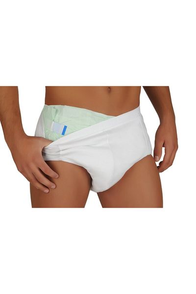 CARETEX Orion White XS - Light, Absorbent, Antiallergic and Liquid Proof Men's Briefs