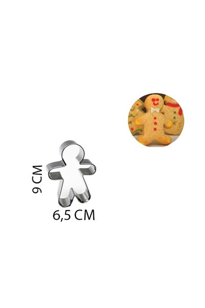 Eminonutoptanci Cake And Cookie Mold Medium Size Pluck Cookie Man 9x6.5 Cm