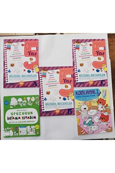 Curious&Genius 5yaş Pat Bilişsel Becerilertimaş Aktiviteli Boyama,4-5yaş Kodl...