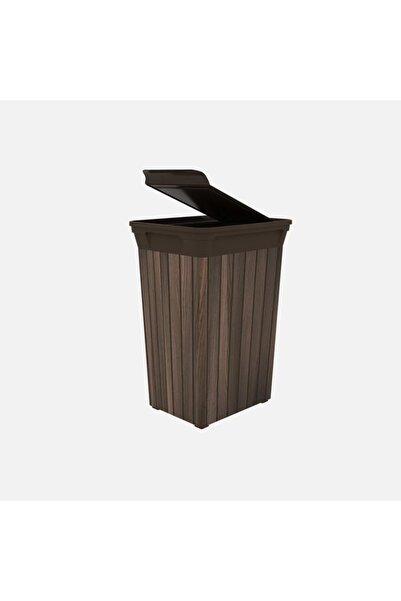 QUTU Wood 40 Lt Trash Can