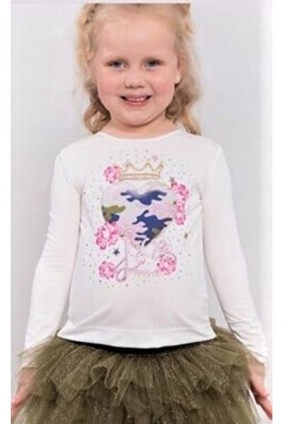 Pamina Kız Çocuk Ekru Pullu Body