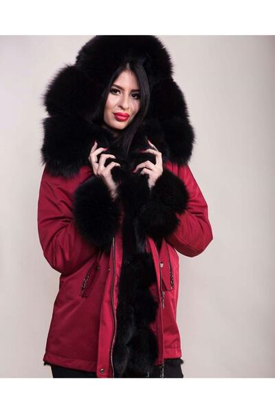 Genel Markalar Leather - Kadın Parka Su Gerçirmez Kumaş