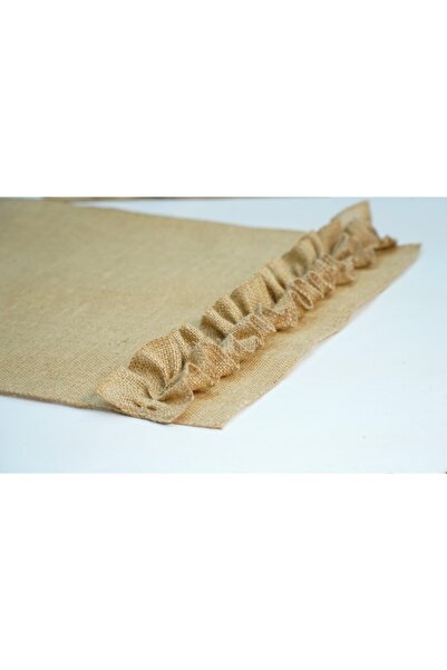 Viemso Jute Runner Ruffled 45x150 Cm