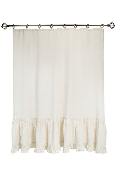 cotton maison Perdeau Vintage cu Voluri Naturale cu Cornișă 150x185 Cm