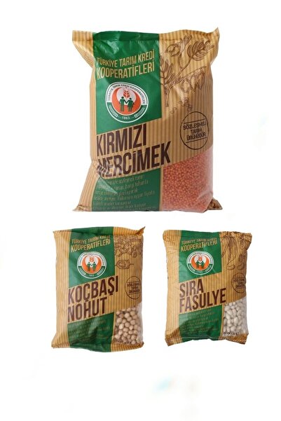 Tarım Kredi Birlik Tarım Kredi Bakliyat Seti (2,5 Kg. Kırmızı Mercimek + 1 Kg...