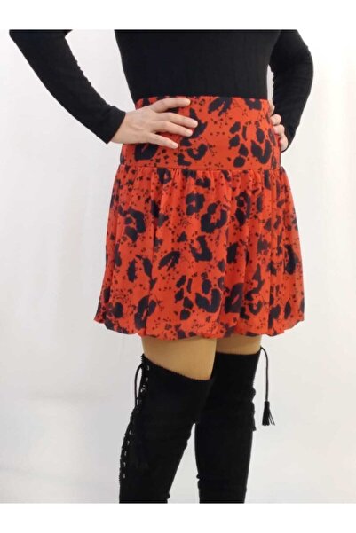 Mertcan Butik Спідниця з тюлю з візерунком та міні-балон