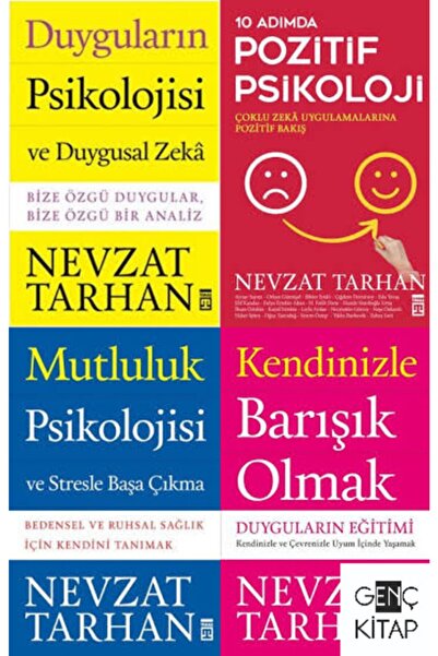 Timaş Yayınları Nevzat Tarhan 4 Kitap Set 10 Adımda Pozitif Psikoloji-mutlulu...
