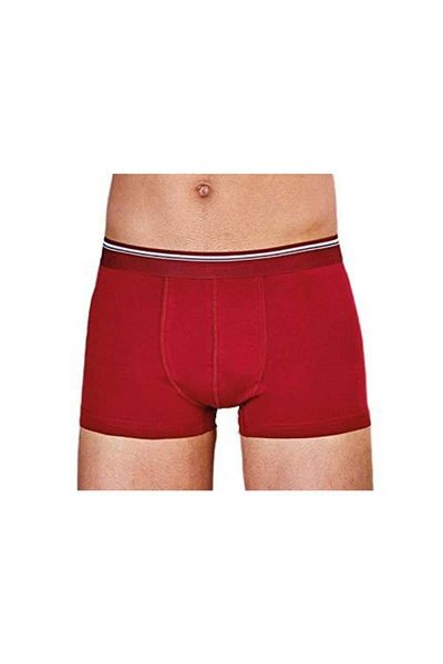 Berrak Ανδρικό Claret Red Lycra Boxer 12 Συσκευασία