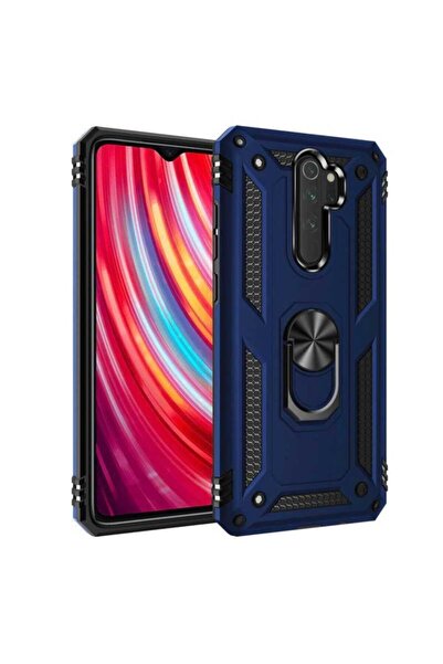 zore Xiaomi Redmi Not 8 Pro Kamera Koruyucu Kılıf Yüzüklü Standlı Zırh Tank d...