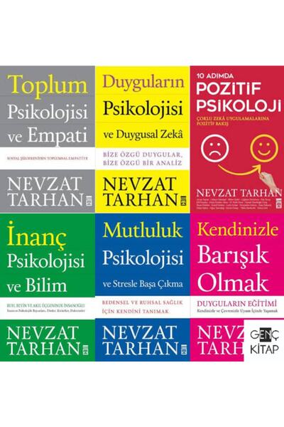 Timaş Yayınları Nevzat Tarhan 6 Kitap Set 10 Adımda Pozitif Psikoloji-kendini...