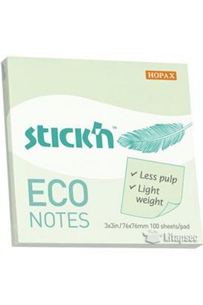 Gıpta Pastel Blue-green-pink 100 Sheets Eco Notes 76x76 Adhesive Note Paper