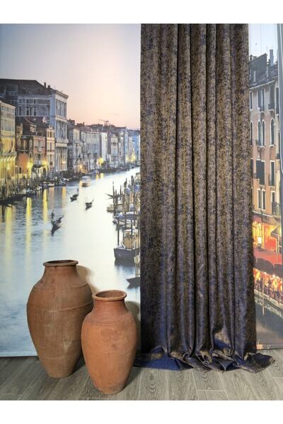 rendecioğlutekstil Rendecioğlu Tekstil Truva Çift Renkli Fon Perde Adet Bazın...