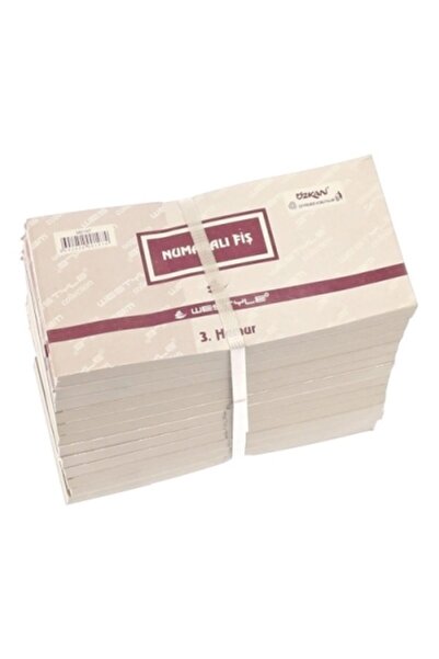 120 Li Paket Numaralı Fiş 3. Hamur Küçük