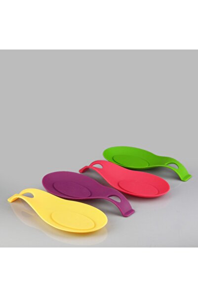FırsatYeri Yanmaz Yapışmaz Kaşık Kepçe Altlığı Silikon Renkli Kepçe Altlık