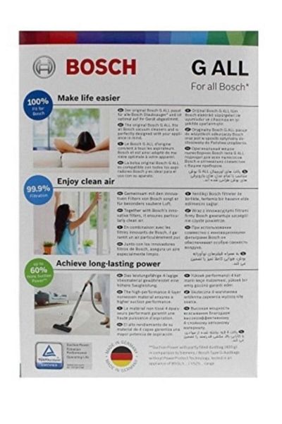 Bosch Siemens Profilo G Type - Super Quality Bbz41fgall Vacuum Cleaner Bag