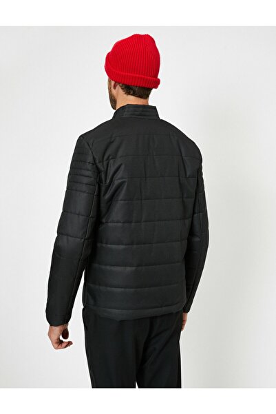 Koton Pánský kabát do kapsy s límcem na zip