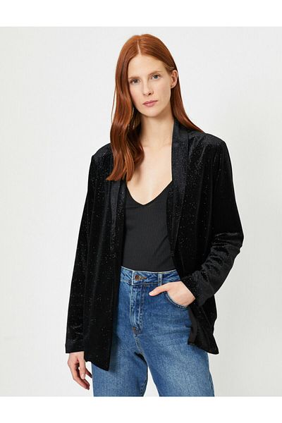 Koton Blazer - Schwarz - Relaxed Fit