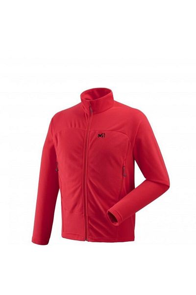 Millet Vector Grid Full Zip Men's Fleece Jacket Red Mıv8019 0335