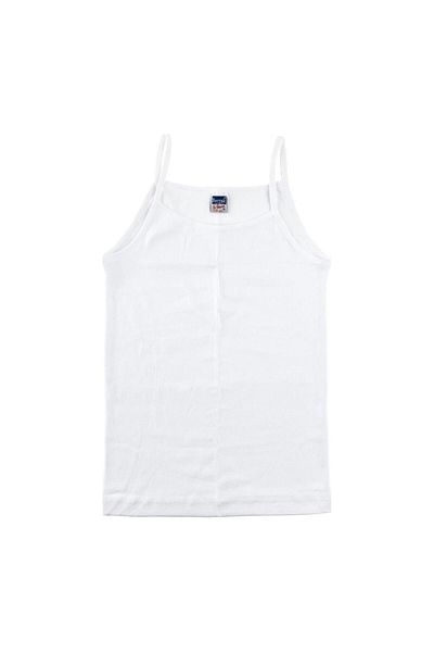 Berrak Tricot de corp pentru fetiță albă cu curele din frânghie, pachet de 3 10 11 2520