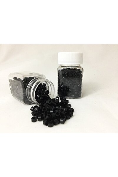 PRODİVA Siyah Silikonlu Kaynak Saç Boncukları 500’lü Kutuda