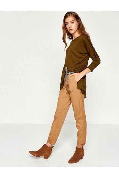 Koton Belt Detailed Trousers