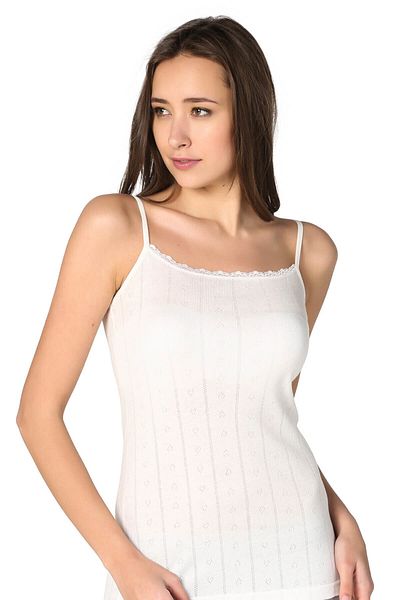 Berrak Women's Ecru Rope Strap Undershirt ELF568BER8050