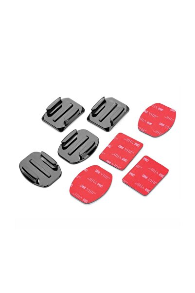 GoPro Uyumlu 2 Düz 2 Eğimli Bağlantı Aparatı - Aksiyonbutik