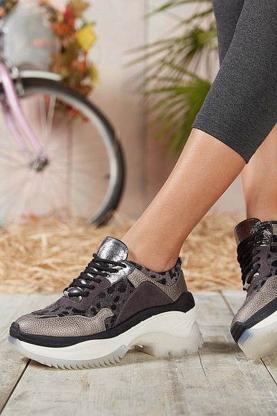 DARK SEER Grauer Damen-Sneaker – bequem und stilvoll