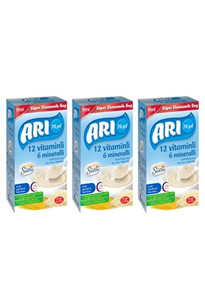 ARI Mama 12 Vitaminli 6 Mineralli Sütlü Pirinçli 500gr (3'lü Paket)