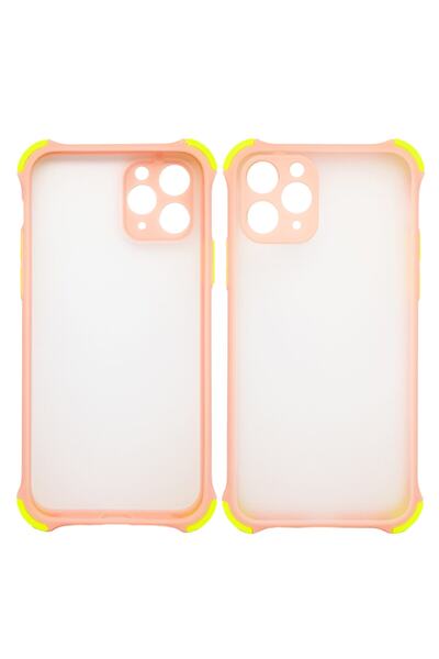 Joyroom Apple Iphone 11 Pro Montreal Crash Korumalı Silikon Kılıf Pudra Pembe