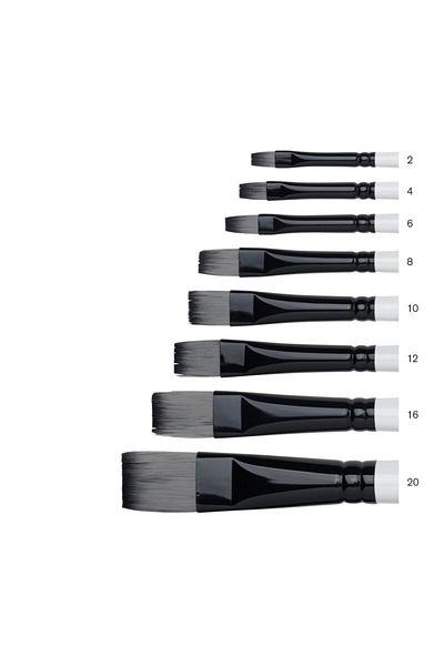 Winsor Newton Winsor & Newton Professional Acrylic Long Handle Synthetic Short Flat Brush No:16