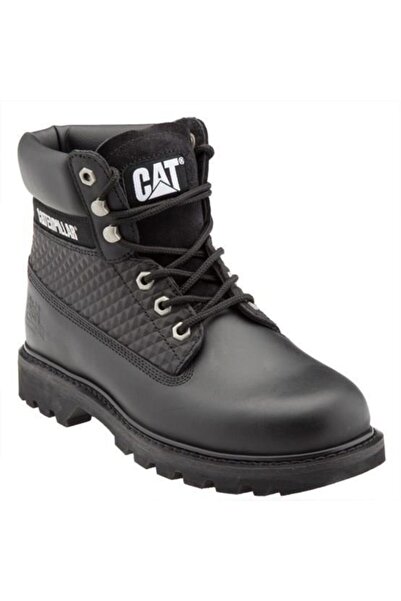 Caterpillar Colorado Print Black Leather Men's Boots