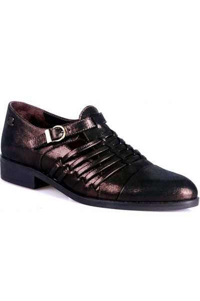 Venüs 145430k Genuine Leather Copper Brown Shoes