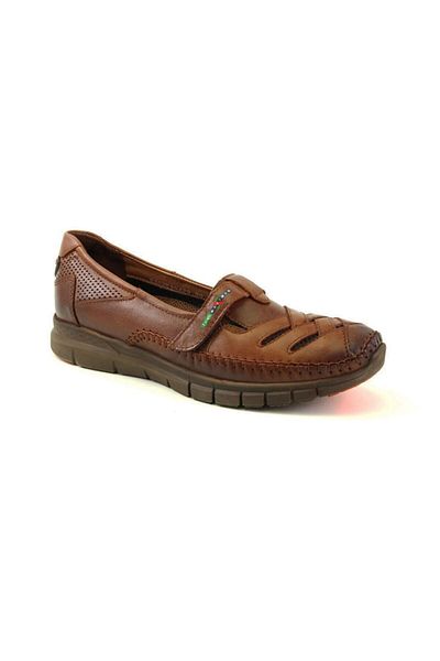 Forelli 29429 Pantofi confortabili din piele maronie pentru femei