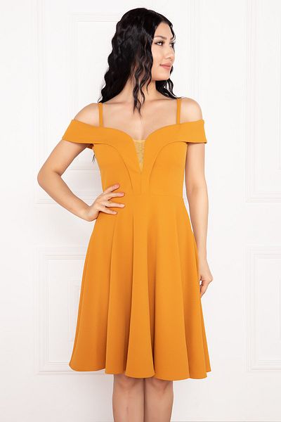 PULLIMM Bess 13249 Diver Crepe Short Dress