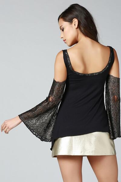 Quincey Lace Sleeve Tunic