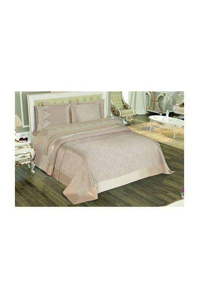 Sultan French Laced 7 Piece Selin Bridal Set * Cappichino